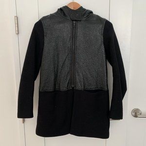 Sandro Hooded Wool Coat